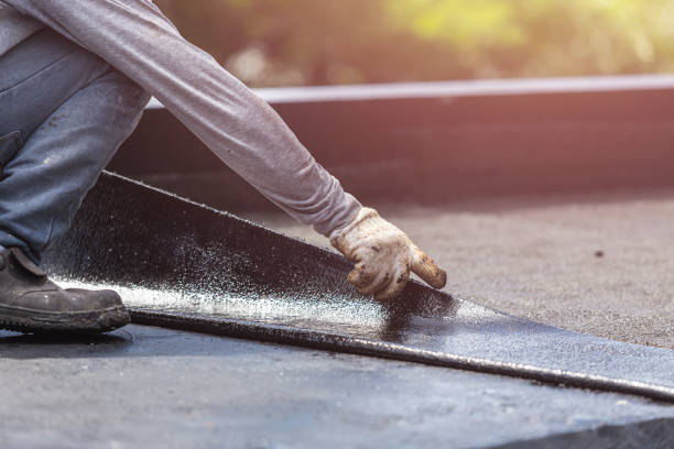 Professional Waterproofing technician working in Magnetic Springs, OH